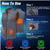 Image 2 : Lot of 1 Songway Heated Fleece Vest w/ Rechargeable Power Bank - Size Large