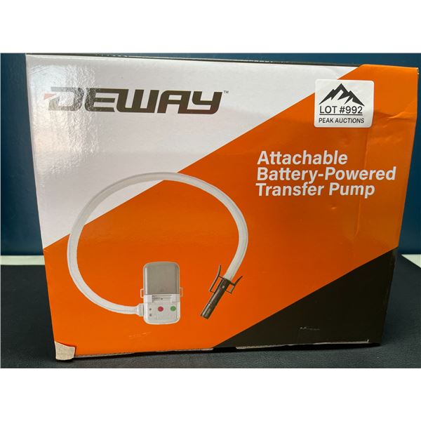 Lot of 1 Attachable Battery-Powered Transfer Pump