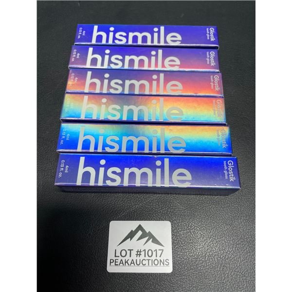 Lot of 6 Hismile Glostik Tooth Gloss - 4ml each