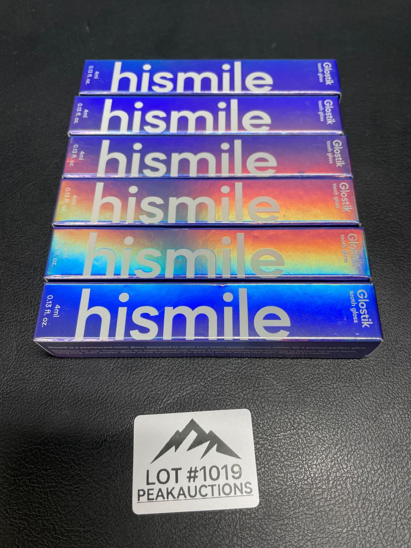 Lot of 6 Hismile Glostik Tooth Gloss - 4ml each