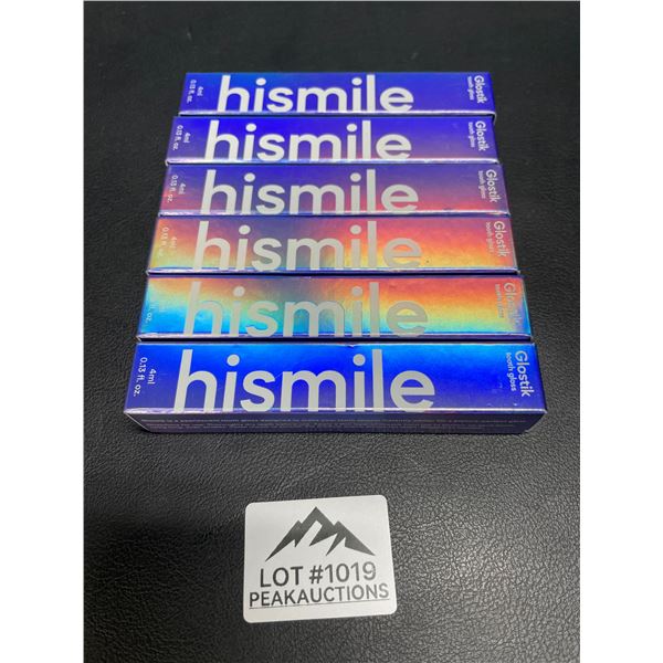 Lot of 6 Hismile Glostik Tooth Gloss - 4ml each