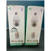 Image 1 : Lot of 2 WiFi Indoor Panorama Home Security Cameras - Lightbulb Style w/ Lighting Function