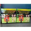 Image 1 : Lot of 2 Smart Scarecrow Solar Powered Ultrasonic Pest Repellers for Lawn/Garden