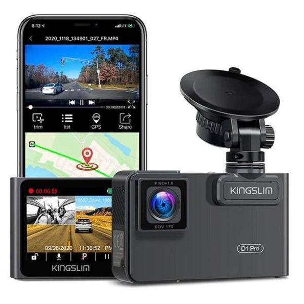 Lot of 1 KingSlim D1 Pro HD Dual Car Dash Cam - BRAND NEW SEALED!!!