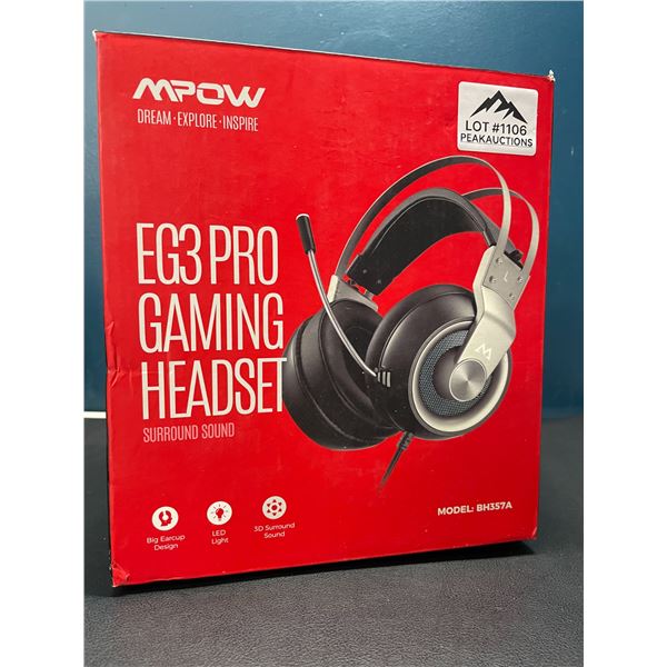 Lot of 1 MPOW EG3 Pro Gaming Headset w/ Surround Sound