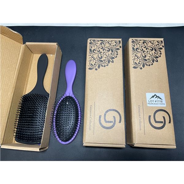 Lot of 3 Double-Packs of Hair Brushes - 2 per box/6 total!