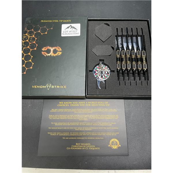 Lot of 1 Set of Venom Strike Premium Steel Tip Darts