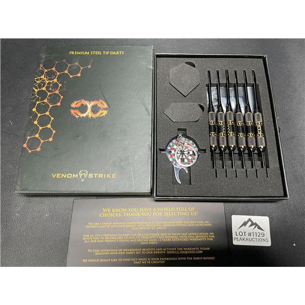 Lot of 1 Set of Venom Strike Premium Steel Tip Darts