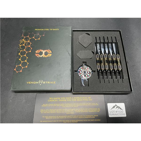 Lot of 1 Set of Venom Strike Premium Steel Tip Darts