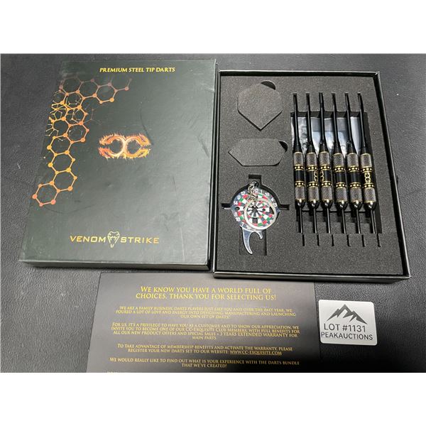 Lot of 1 Set of Venom Strike Premium Steel Tip Darts