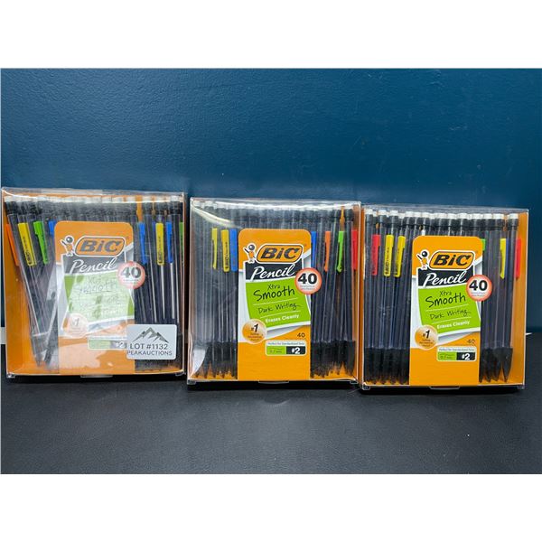 Lot of 3 Boxes of BIC Xtra Smooth Mechanical Pencils - 40 per box/120 total