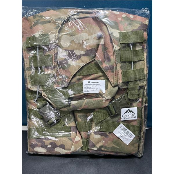 Lot of 1 Tactical/Airsoft Vest for Adults - Large Size