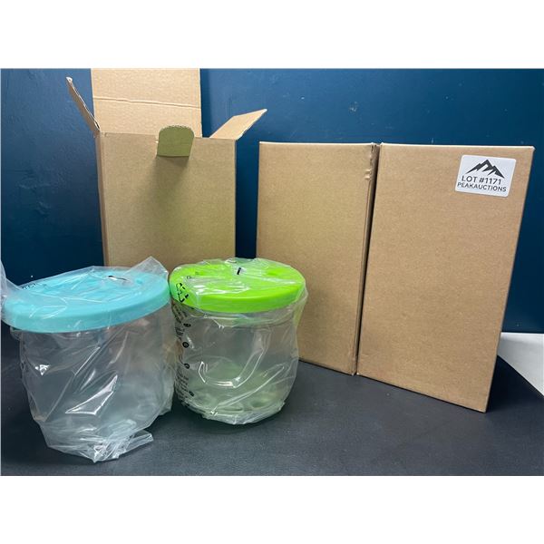 Lot of 3 Boxes of Relacement Containers for NINJA Kitchen Appliance - 2 per box/6 total