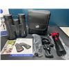 Image 2 : Lot of 1 Pair of Adasion 12x42 Powerful HD Binoculars w/ Tripod Stand & Case