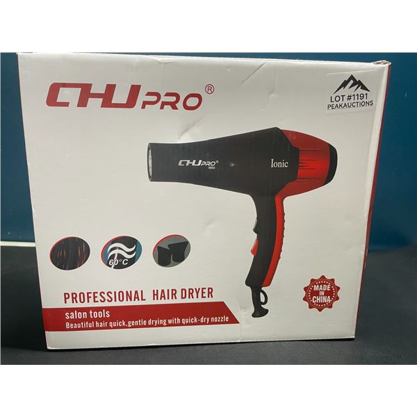 Lot of 1 ChuPRO Professional Hair Dryer