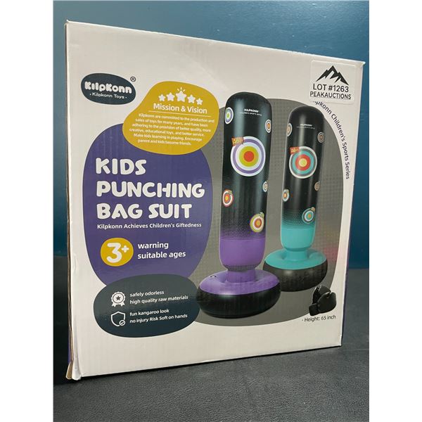 Lot of Inflatable Kids Punching Bags - 2pack box - 65inch height