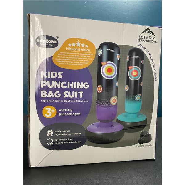 Lot of Inflatable Kids Punching Bags - 2pack box - 65inch height
