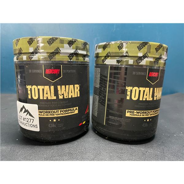 Lot of 2 Redcon1 Total War Pre-Workout Formula - 438g