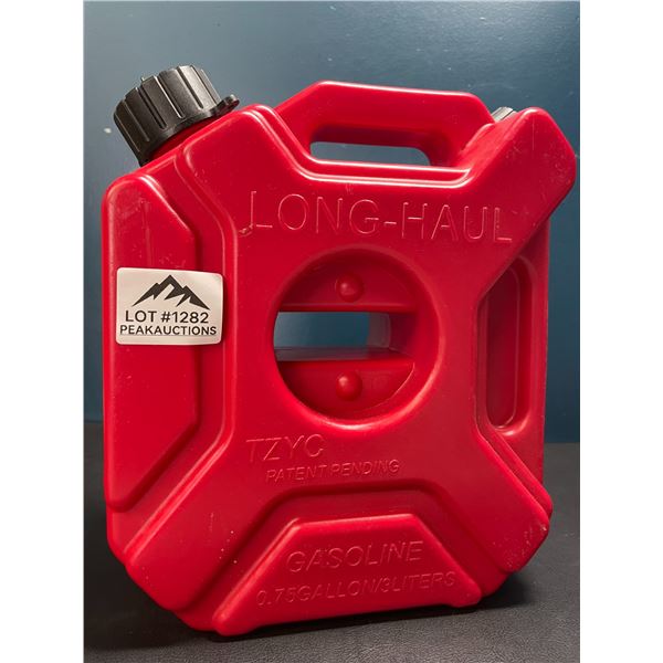Lot of 1 Gasoline Jerry Can - 0.75 Gallon/3 Liters