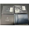 Image 2 : Lot of 3 Zitahli Mens Slim Leather Wallets w/ Money Clips & RFID Blocking