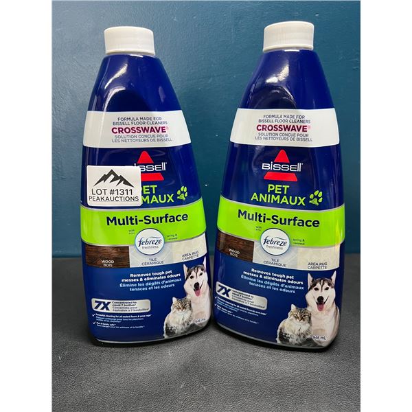 Lot of 2 Bottles of Bissle Multi Surface Cleaner for Crosswave