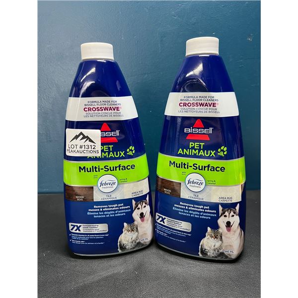 Lot of 2 Bottles of Bissle Multi Surface Cleaner for Crosswave10