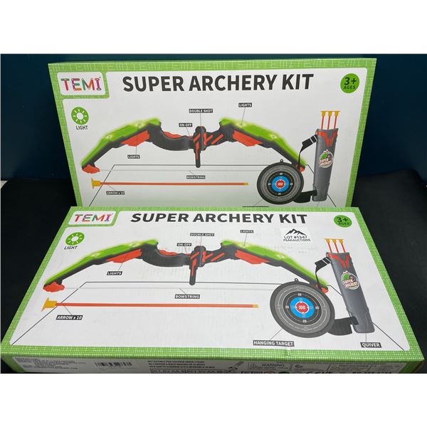 Lot of 2 Temi Super Archery Kits