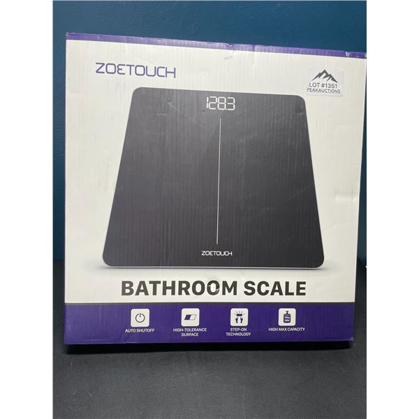 Lot of 1 ZoeTouch Digital Bathroom Scale
