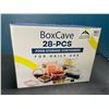 Image 1 : Lot of 1 BoxCave 28PC Plastic Food Storage/Food Container Set w/ Hinge Lock System