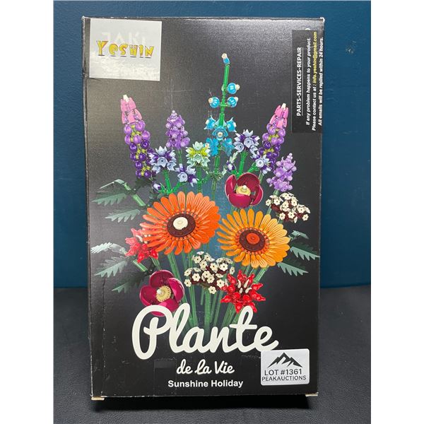 Lot of 1 Plante De La Lie Flower Bouquet Lego-Style Building Set