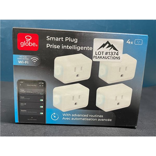 Lot of 1 Box of Smart Plugs/Smart Wifi Plugs - App Control - 4 Plugs Included - No Hub Needed