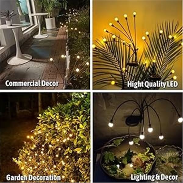 Lot of 1 Box of Firefly Solar Garden Lights - 8PCS in Box