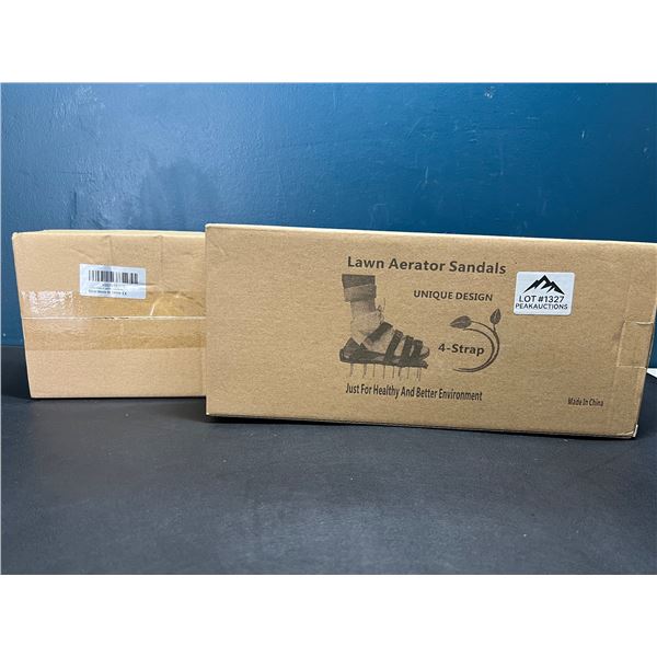 Lot of 2 Boxes of Lawn Aerating Sandals