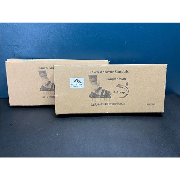 Lot of 2 Boxes of Lawn Aerating Sandals