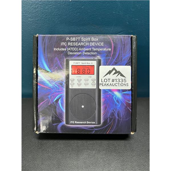 Lot of 1 P-SB7T Spirit Box Research Device - Ghost Detector