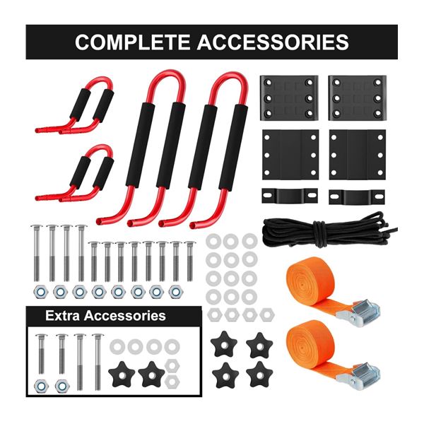 Lot of 1 Minterest Kayak Complete Roof Rack Set