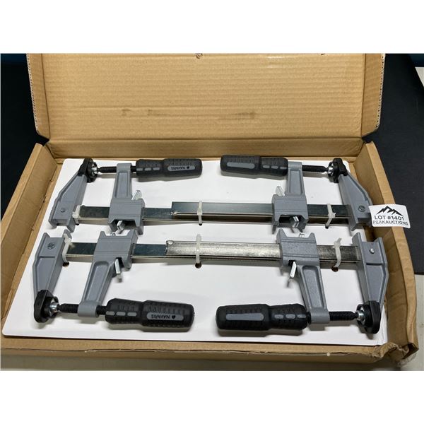 Lot of 1 Box of Wood Screw Clamps - Silicone Grip Handles - 4PCS Included - Brand New