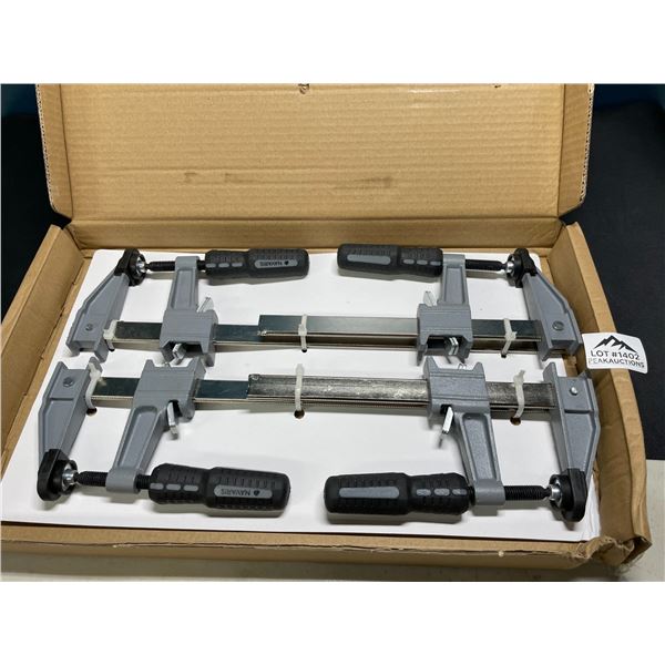 Lot of 1 Box of Wood Screw Clamps - Silicone Grip Handles - 4PCS Included - Brand New