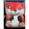 Image 3 : Lot of 2 Squeezamals Plumps - Super Soft Squishy 12-inch Plushies - Eva The Fox