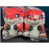 Image 2 : Lot of 2 Squeezamals Plumps - Super Soft Squishy 12-inch Plushies - Eva The Fox