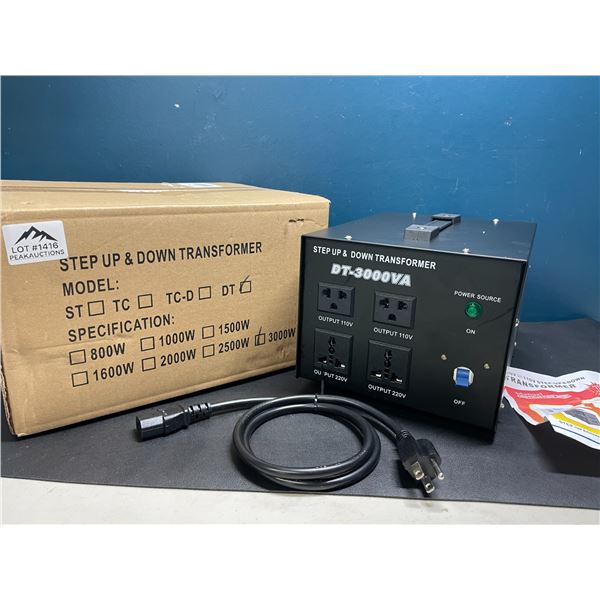 Lot of 1 Step Up & Down Power Converter/Transformer - 3000W - BRAND NEW!!