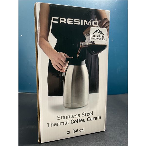 Lot of 1 Cresimo Stainless Steel Thermal Coffee Carafe