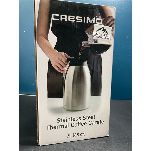 Lot of 1 Cresimo Stainless Steel Thermal Coffee Carafe