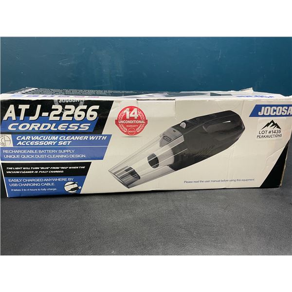 Lot of 1 ATJ-2266 Cordless Car Vacuum Cleaner with Accessories - Brand New Sealed!
