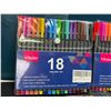 Image 2 : Lot of 3 Multi-Packs of Vitoler Fineliner Pens - 18 Colors Per Pack
