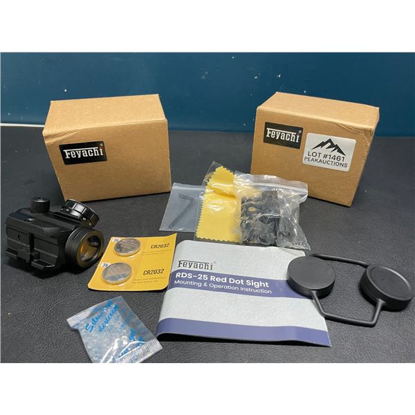 Lot of 2 Feyachi RDS-25 Red Dot Sights for Guns/Rifles