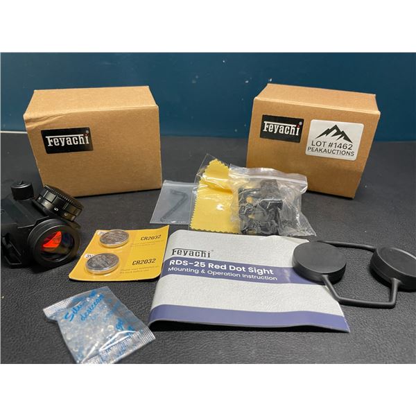 Lot of 2 Feyachi RDS-25 Red Dot Sights for Guns/Rifles