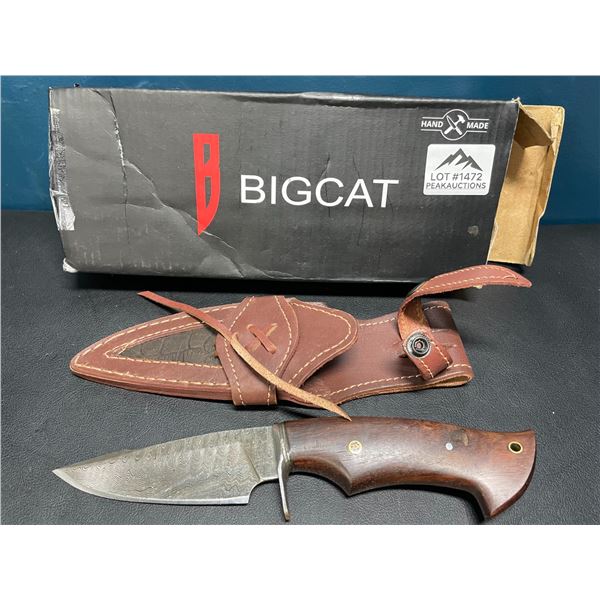 Lot of 1 BigCat Damascus Hunting Knife