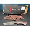 Image 1 : Lot of 1 BigCat Damascus Hunting Knife