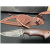 Image 2 : Lot of 1 BigCat Damascus Hunting Knife